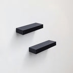 Floating Shelves  14.96 Wall Mounted Wood Shelves For Bathroom, Bedroom, Living Room, Kitchen, Hanging Shelf For Books Storage Decor With Invisible Brackets, Black