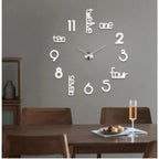 Huge Frameless Big Wall Clock, Modern Home Decoration, SuitGiant Frameless Wall Clock, Modern Home Decoration, Suitable For Living Room, Kitchen, Bedroom, Interior Decoration Giant Frameless Wall Cloc