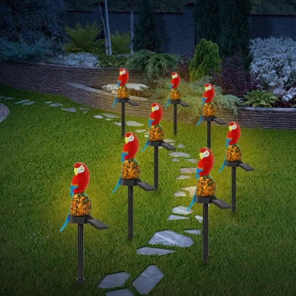 Solar Powered Parrot Garden Light IP65 Waterproof LED Parrot