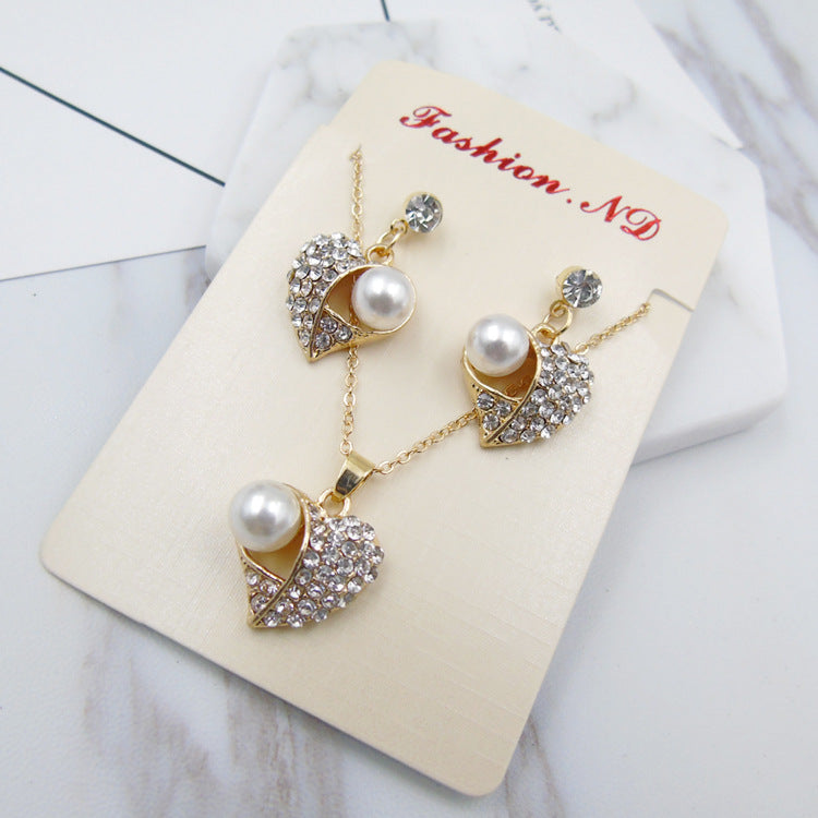 Pearl Jewelry Set for Wedding