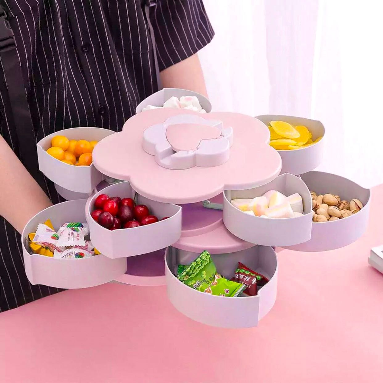 Flower 2-Layer Petal Candy Box